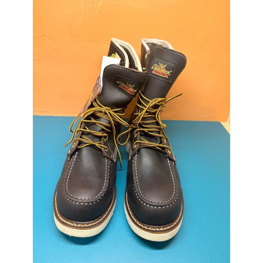 Thorogood 1957 Series Mens 9.5D Dark Brown 8in Waterproof Steel Toe Boots
